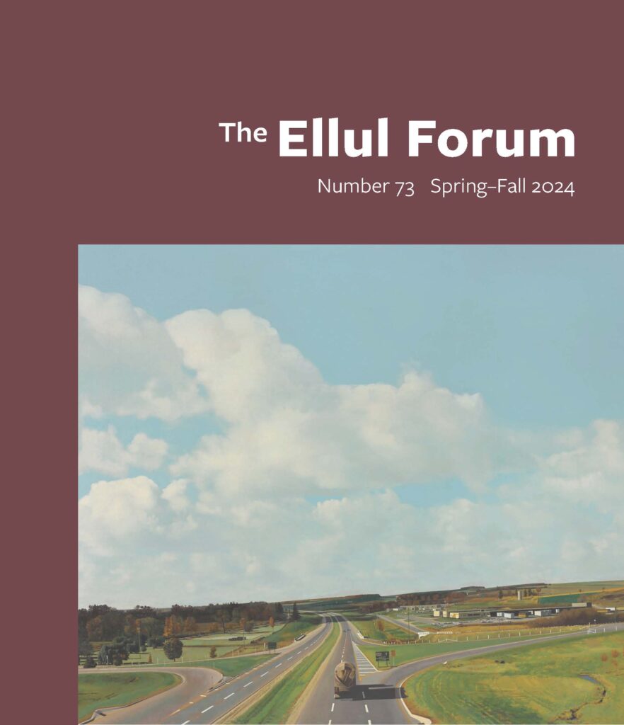 Ellul Forum 73 Spring Fall 2024 cover