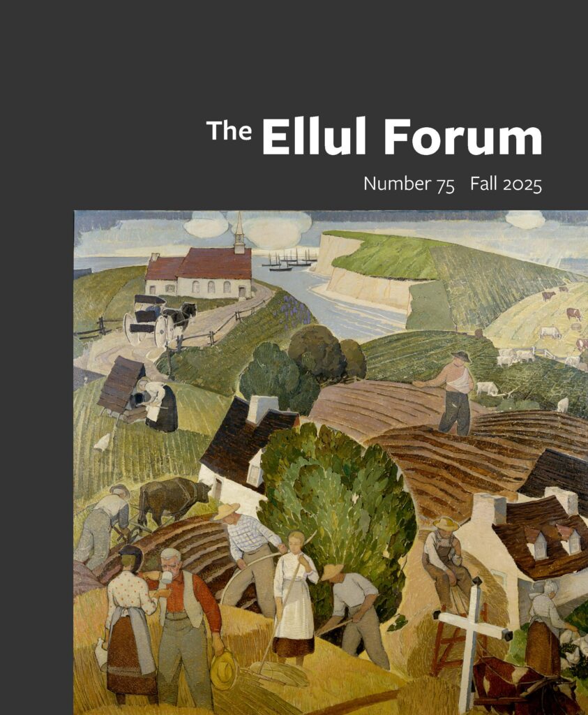 Ellul Forum 75 fall 2025 cover